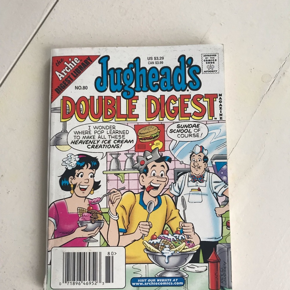 Jughead's Double Digest Comic#80 - Colorful Vintage Cover